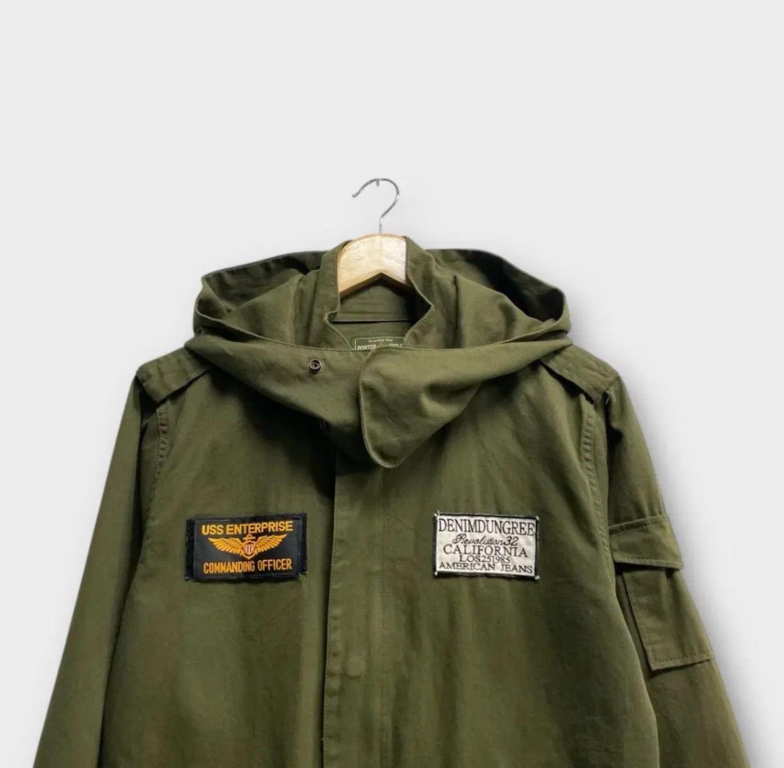 VINTAGE PORTER CYCLE 야상 후드 자켓 L 3