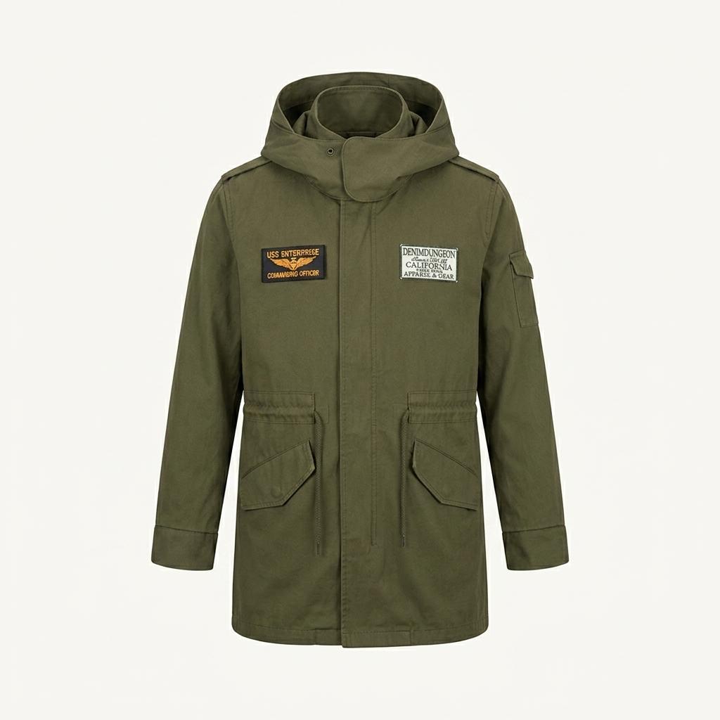 VINTAGE PORTER CYCLE 야상 후드 자켓 L 1