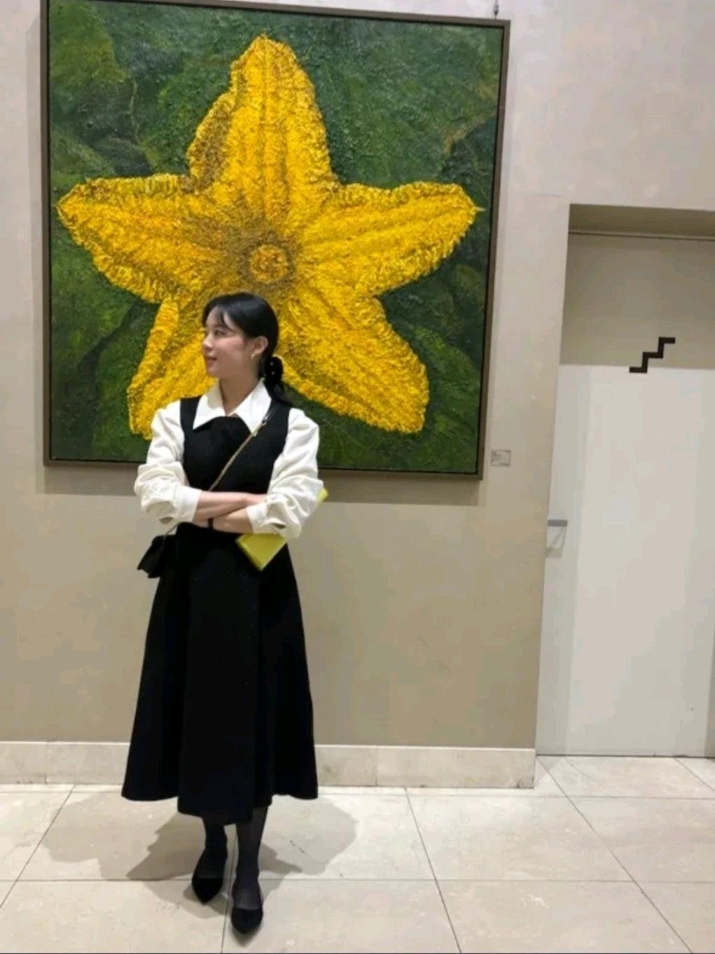 메리어라운드 글리터 블랙 트위드 원피스 2