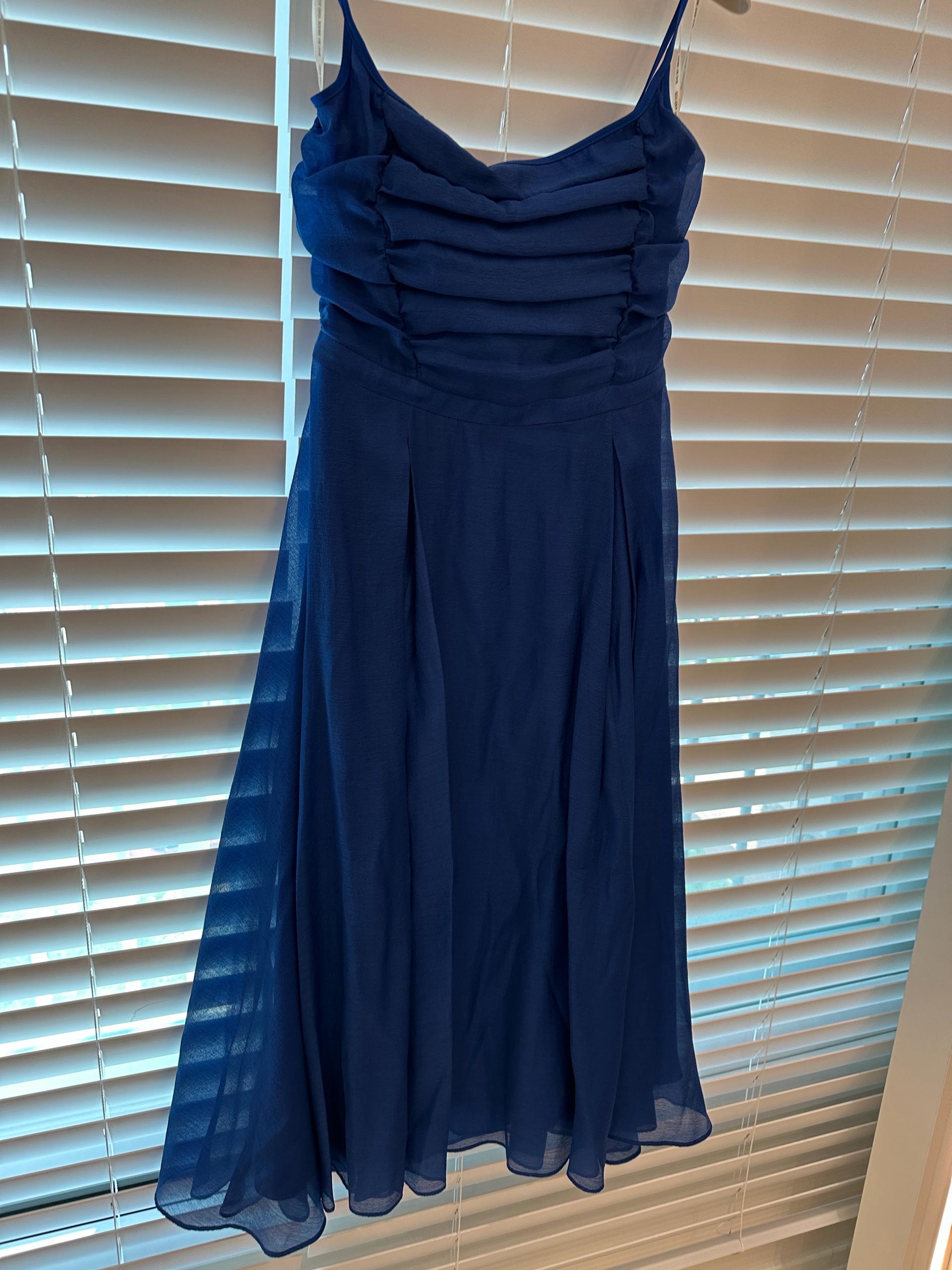 LAINIE Shirring detailed flared long dress 블루 6