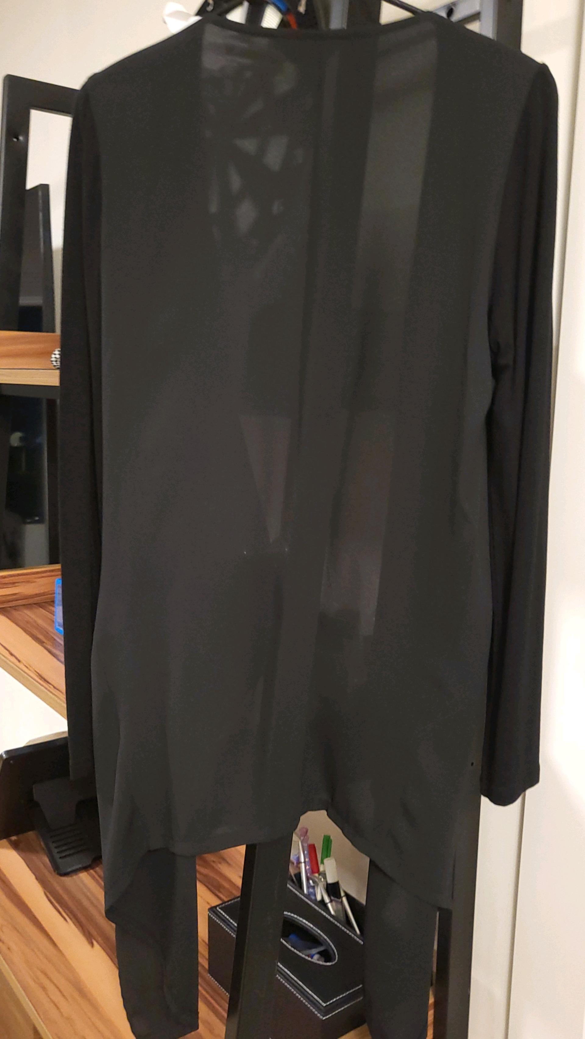 la mode robe 블랙 롱 가디건 3