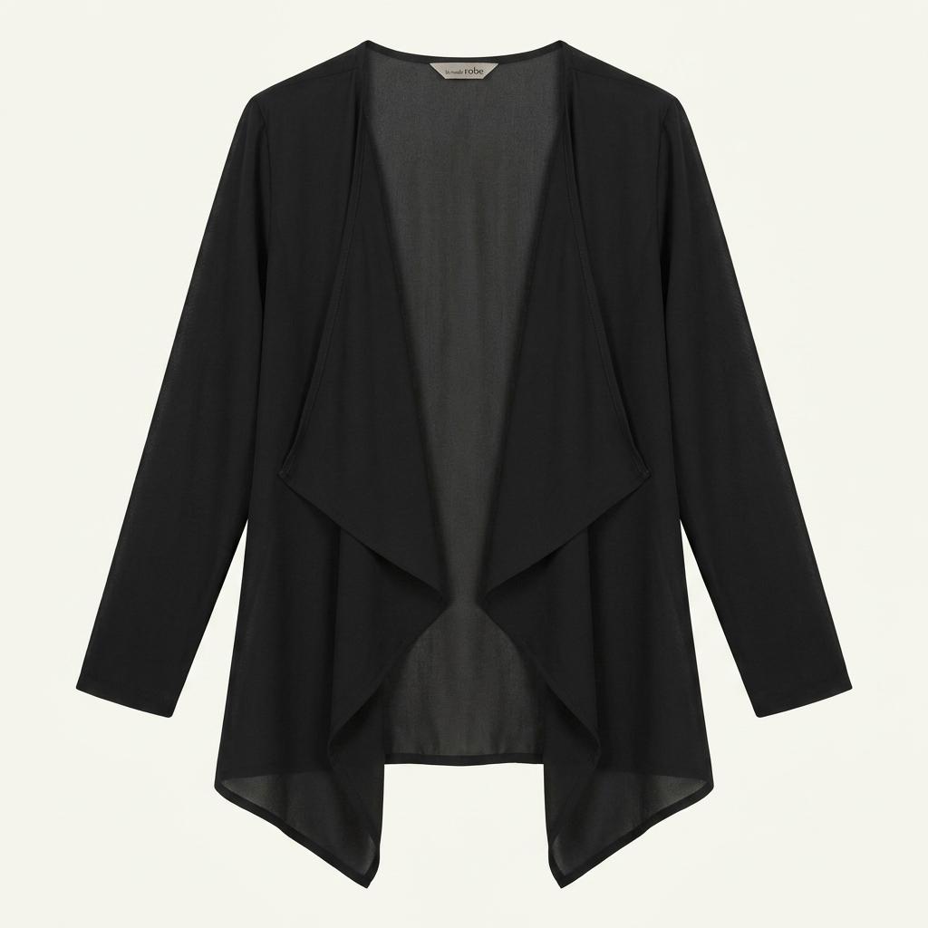 la mode robe 블랙 롱 가디건 1