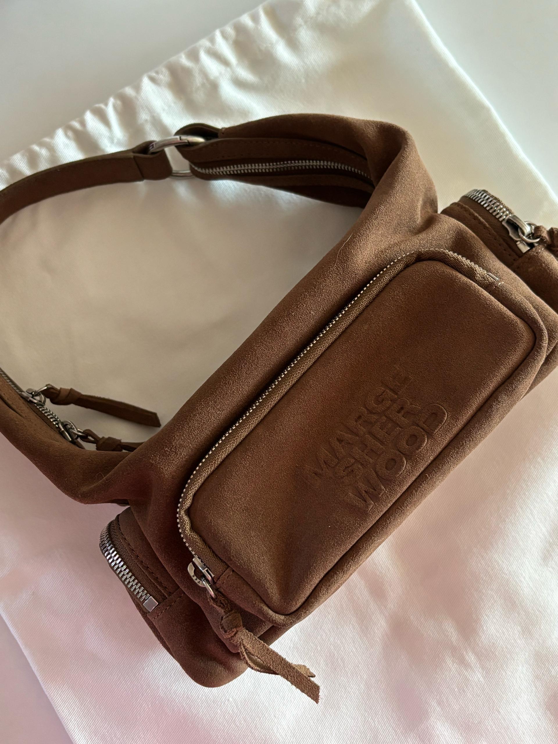 마지셔우드 CITY HOBO EW MINI_cappuccino suede 2