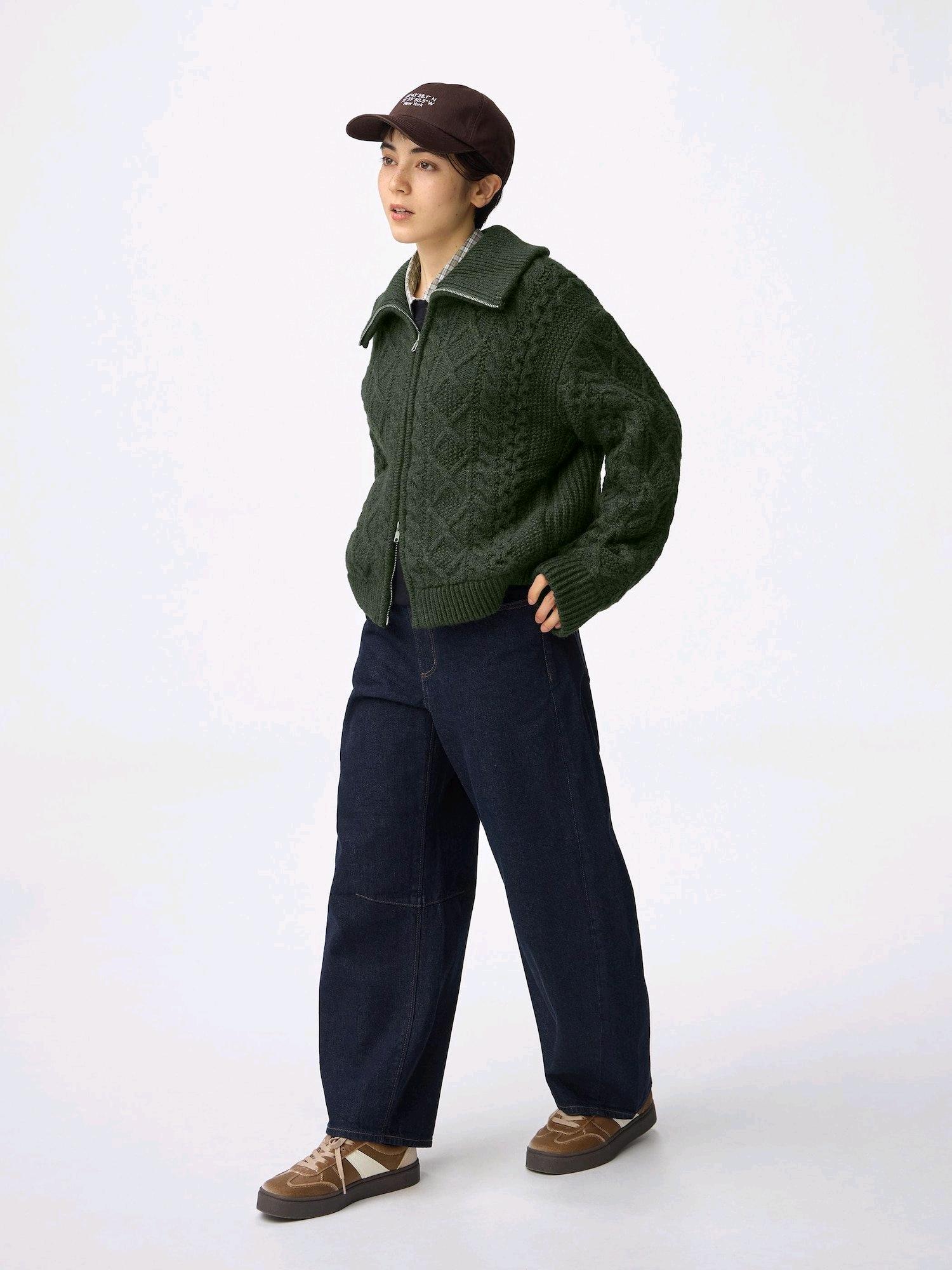 지유 GU 바렐 레그 진청 네이비 청바지 M 허리 66CM 새상품 6