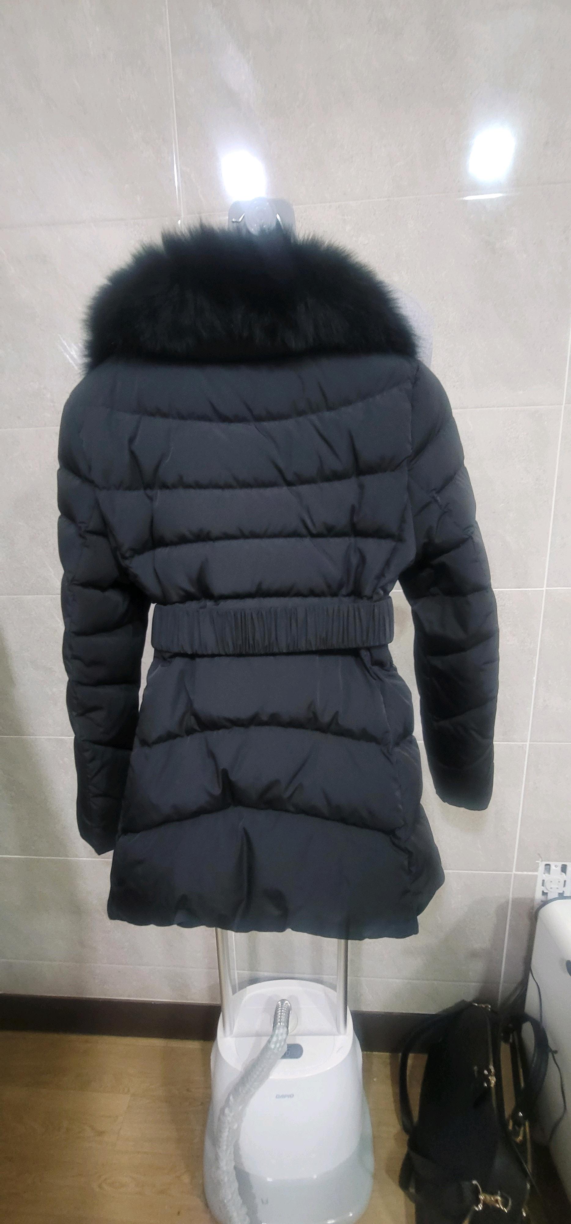에꼴 폭스 퍼 벨트 패딩 5
