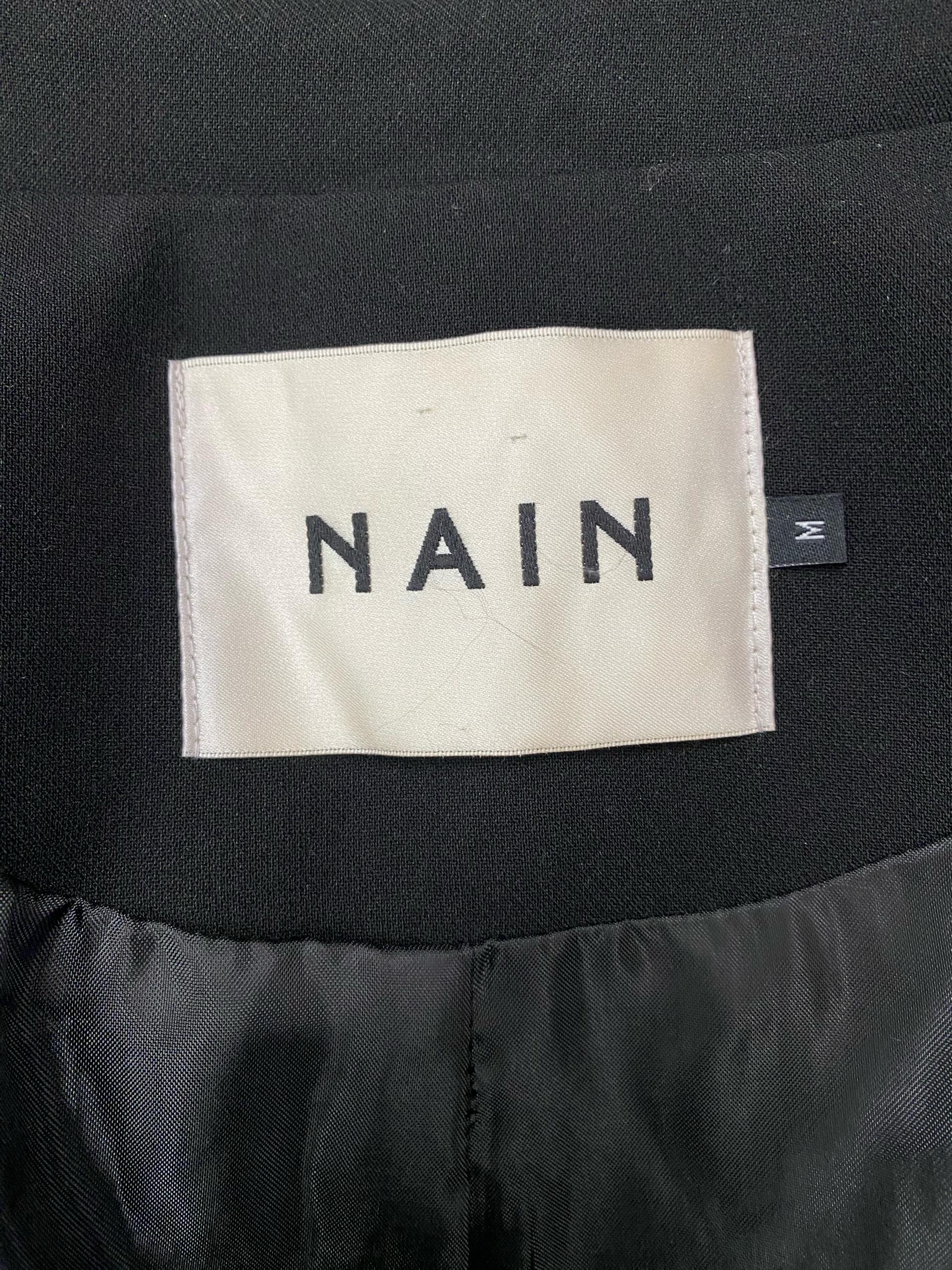 나인 (NAIN) 심플 블랙 기본 롱 코트 9