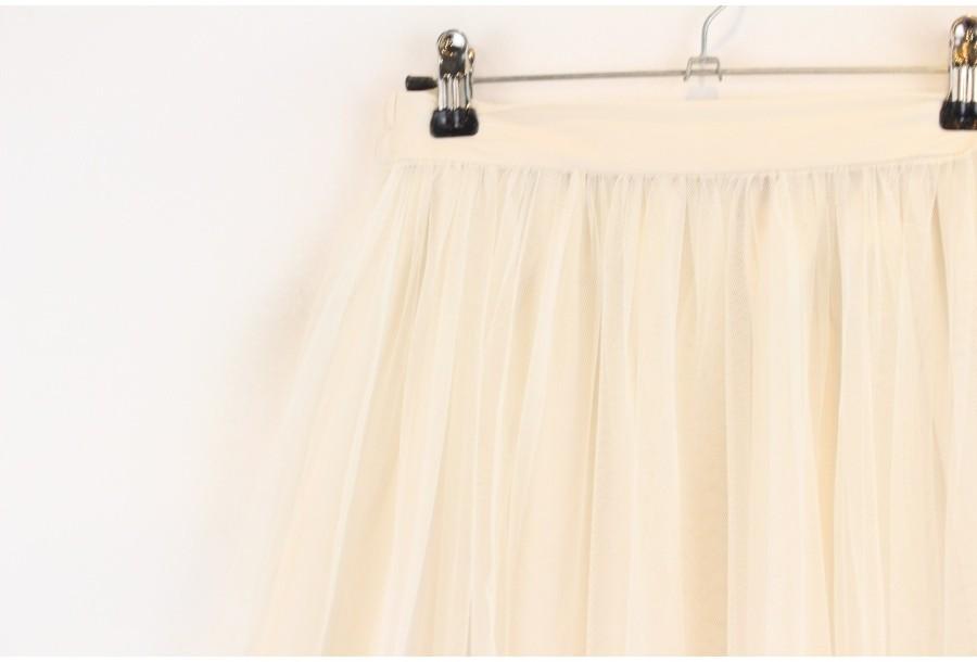 (70% 할인) Chico ivory Tulle skirt 4