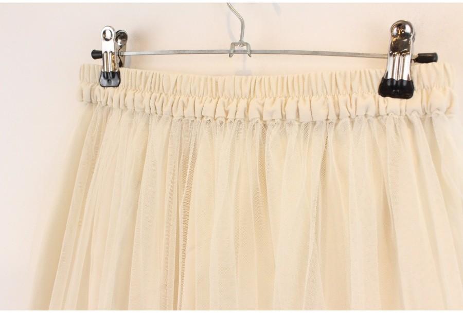 (70% 할인) Chico ivory Tulle skirt 3
