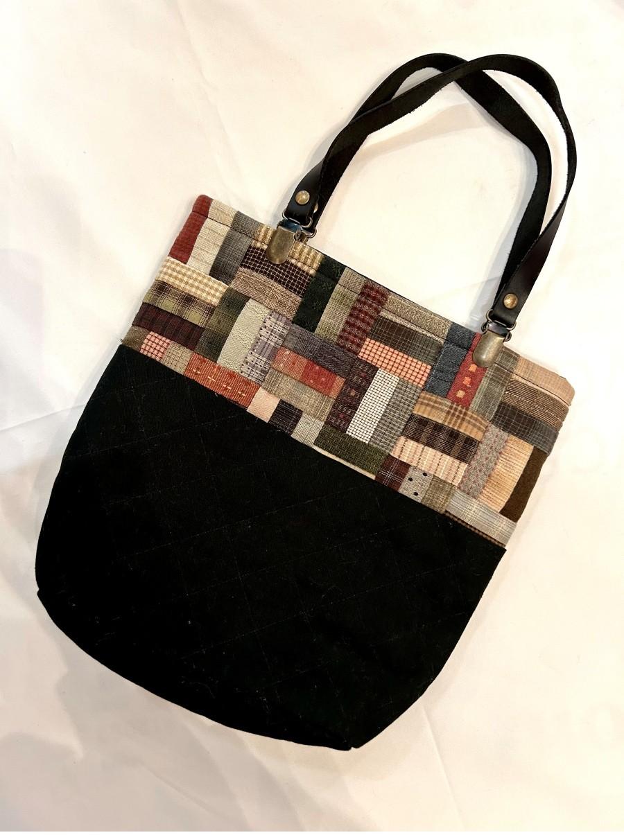 TYCHEZ VINTAGE patch work design tote bag 2