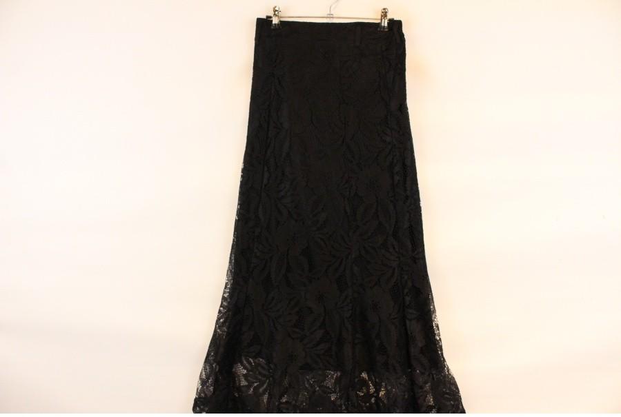 (80% 할인) AS KNOW AS PLUS black flower lace skirt 2