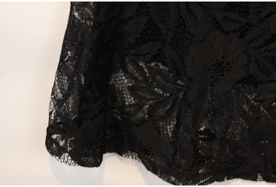 (80% 할인) AS KNOW AS PLUS black flower lace skirt 7