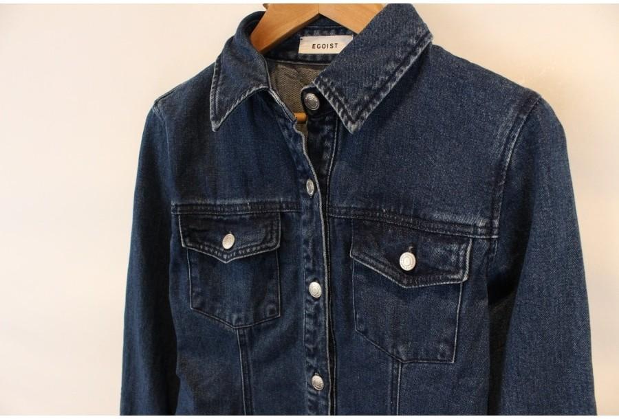 (80% 할인) EGOIST cotton100% vintage Denim shirts 7