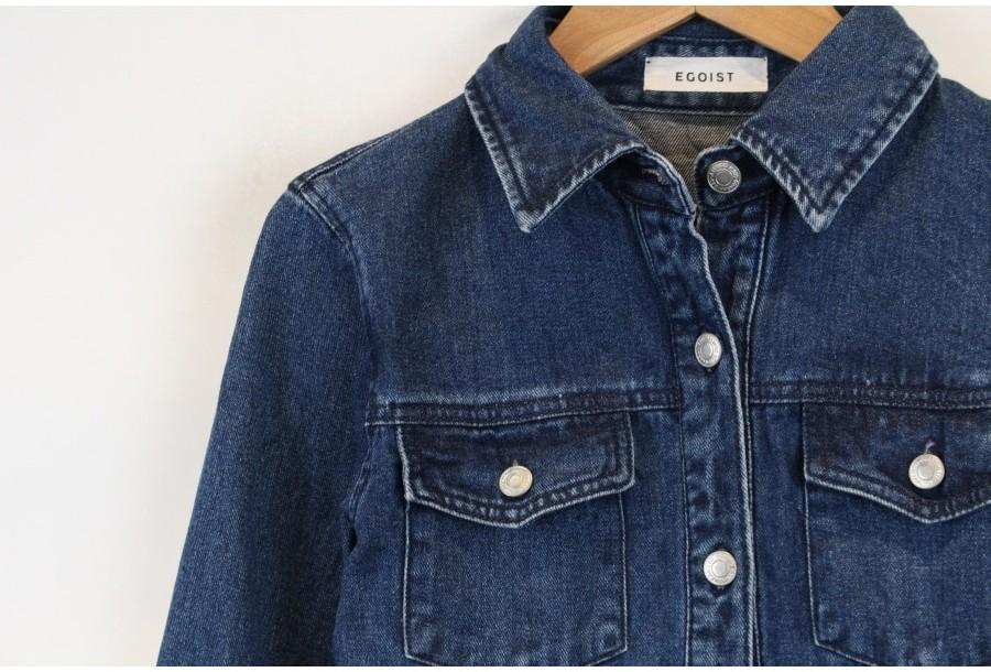 (80% 할인) EGOIST cotton100% vintage Denim shirts 3