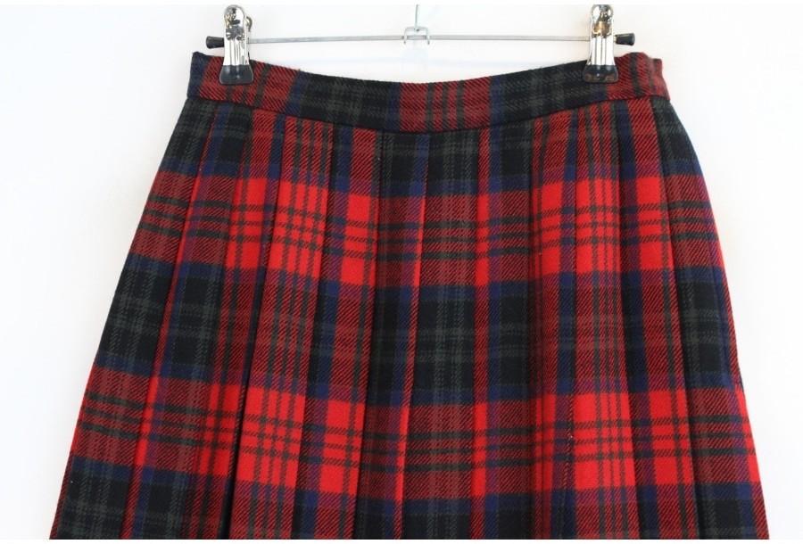 (80% 할인) Saint Joie wool tartan check pattern skir 4