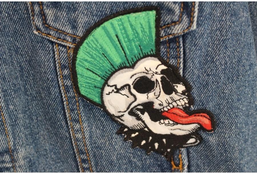 (80% 할인) Bershka Denim vintage patch denim jacket 10