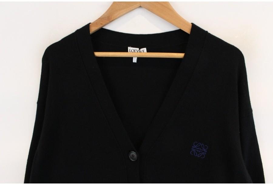 (20% 할인) LOEWE 로에베 울 시그니처 로고 가디건 wool100% logo sti 5