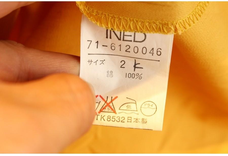 (90% 할인) INED cotton100% mustard Yellow color onep 10