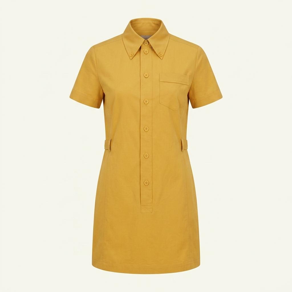 (90% 할인) INED cotton100% mustard Yellow color onep 1