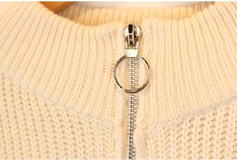 (90% 할인) SHEIN Acryl poly stripe pattern zipup kni 3