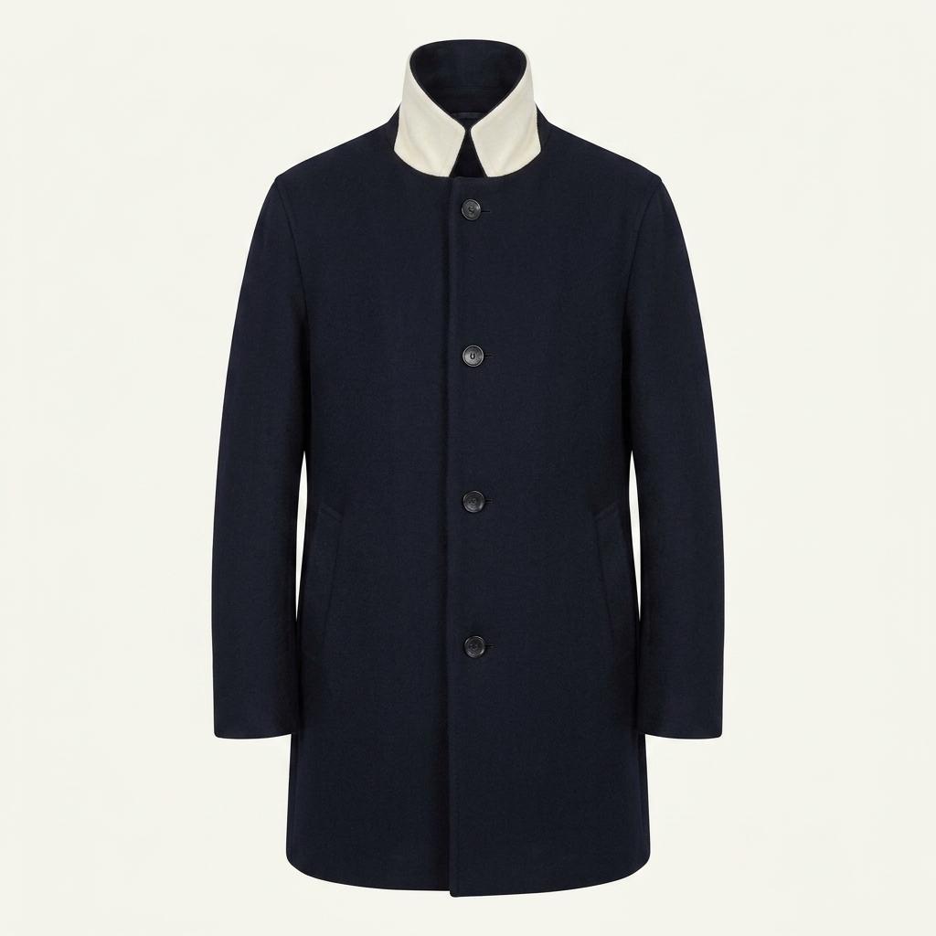 (80% 할인) STUDIOUS 스튜디오스 wool55% white black collar 1