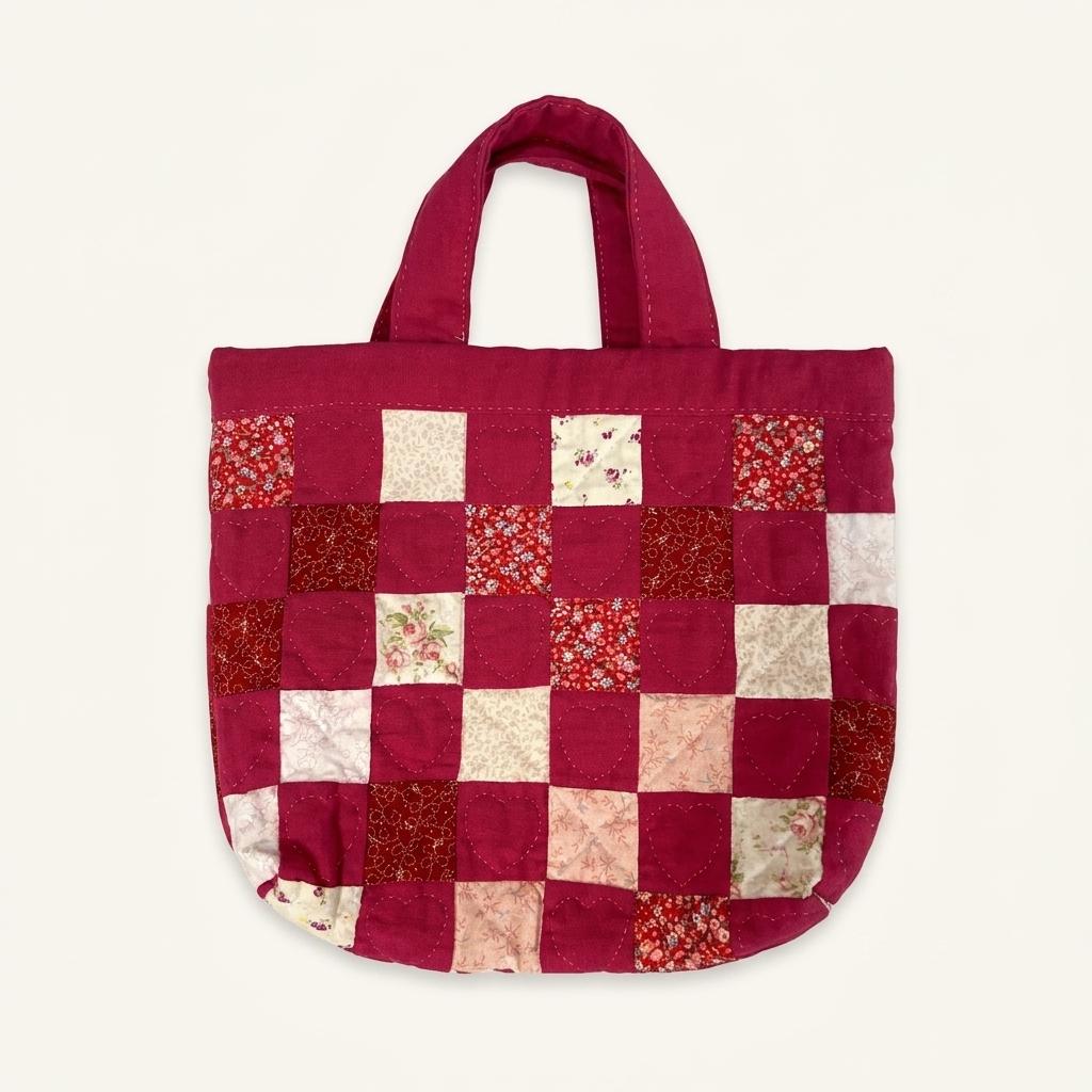 Tychez vintage Flower patch work tote bag 1