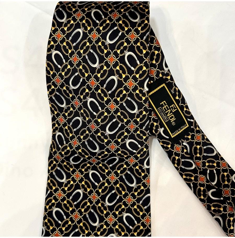 FENDI 펜디 silk100% necktie 5