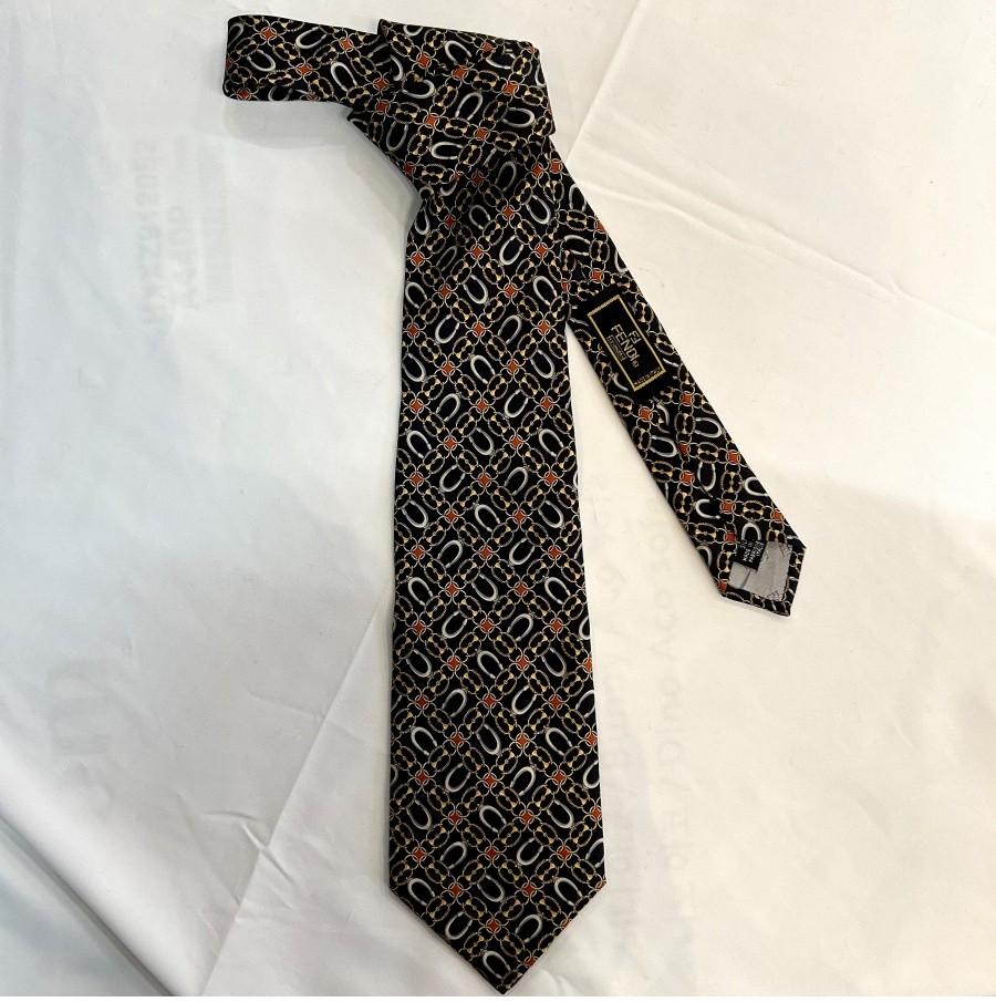 FENDI 펜디 silk100% necktie 2