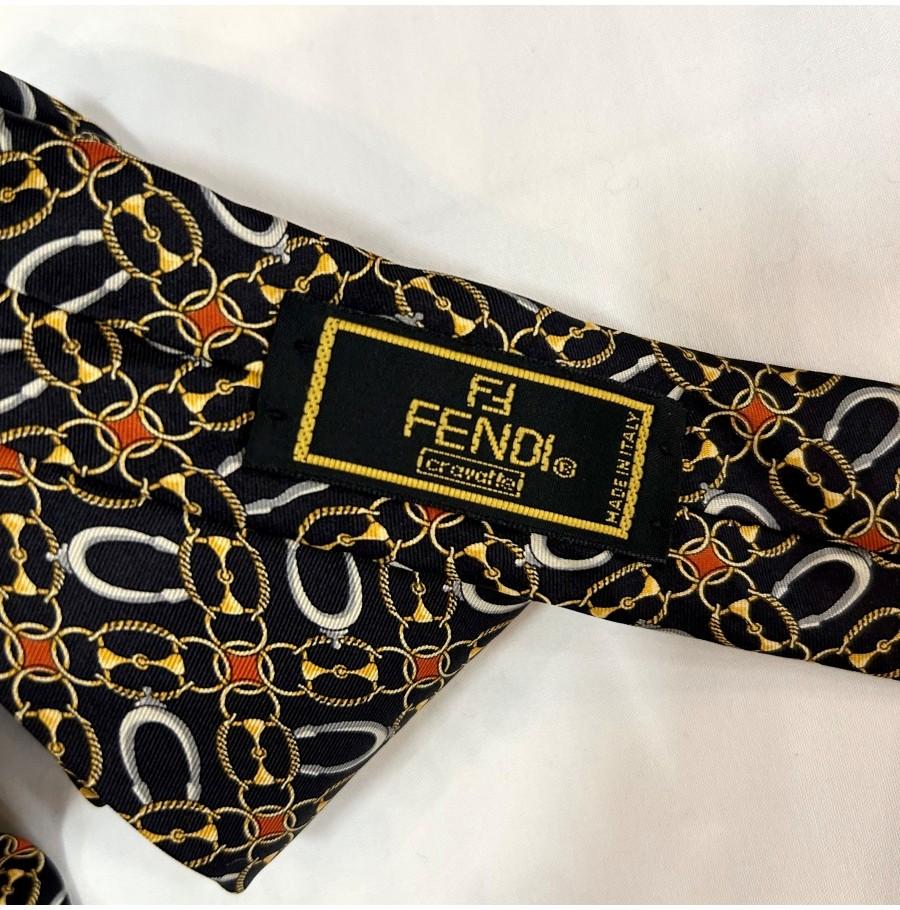 FENDI 펜디 silk100% necktie 7