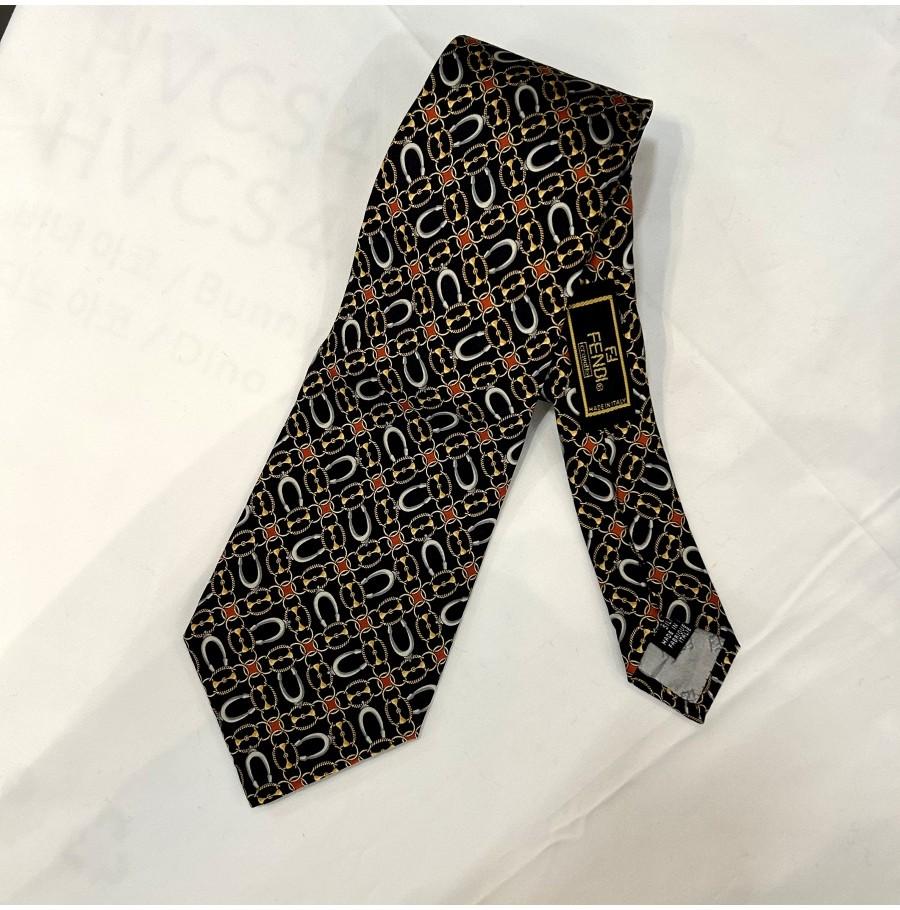FENDI 펜디 silk100% necktie 4