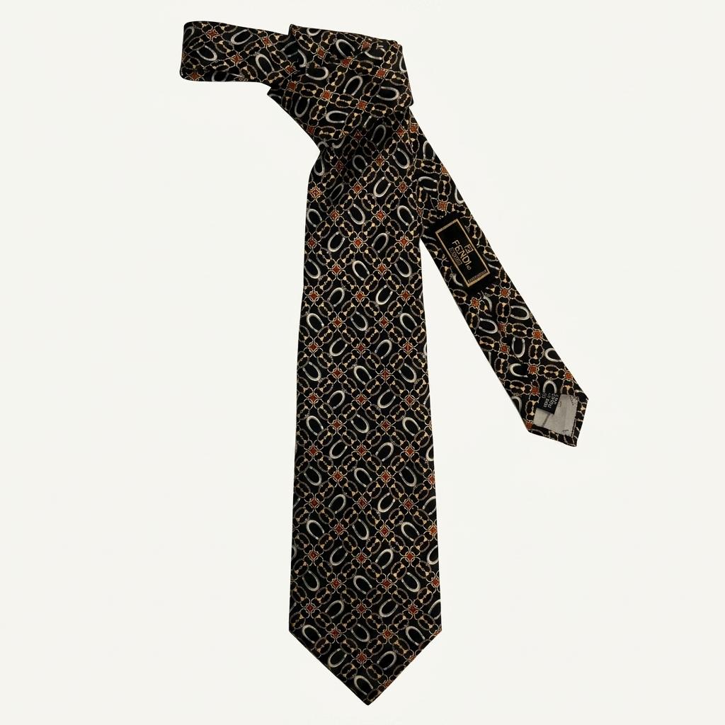 FENDI 펜디 silk100% necktie 1
