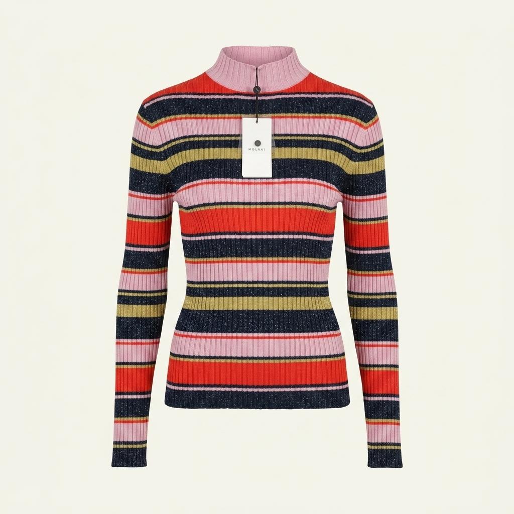 (90% 할인) MOUSSY stripe color mix knit (미사용품) 1