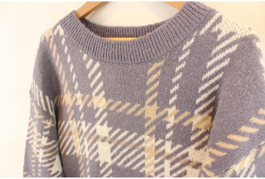 (90% 할인) C.O.L.Z.A Acryl+poly pattern knit 10