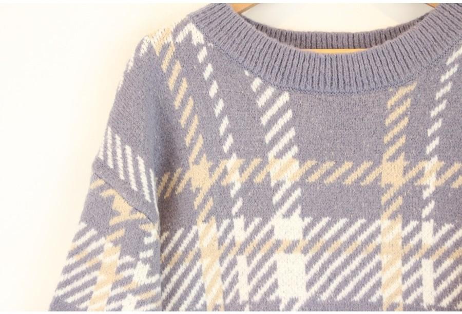 (90% 할인) C.O.L.Z.A Acryl+poly pattern knit 4
