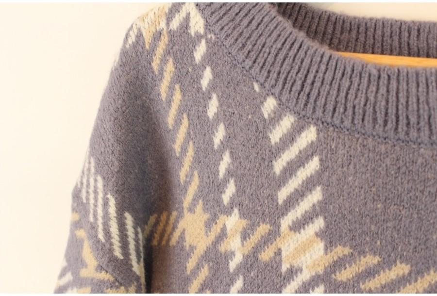 (90% 할인) C.O.L.Z.A Acryl+poly pattern knit 9