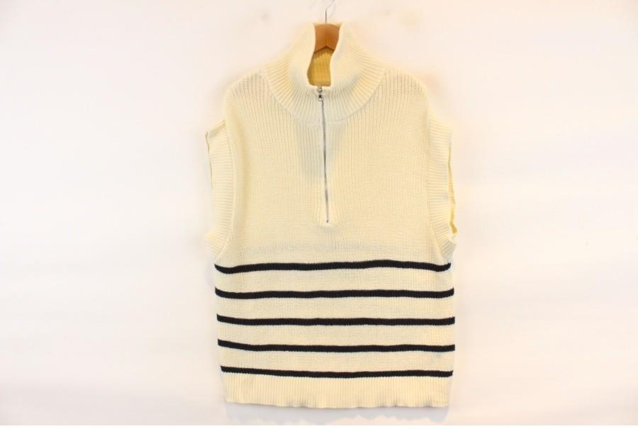 (90% 할인) 2PINK stripe pattern zipup knit 2