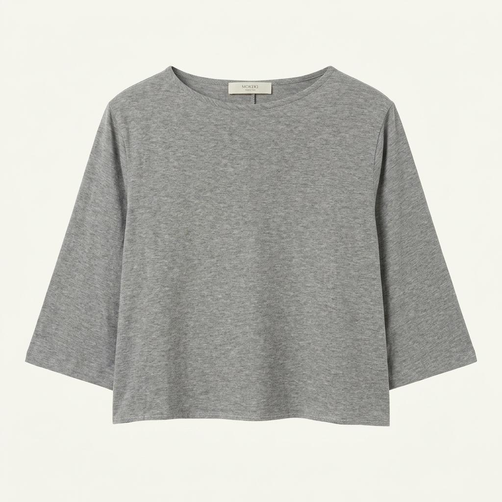 (90% 할인) MORIERI gray crop top [MADE IN ITALY] 1