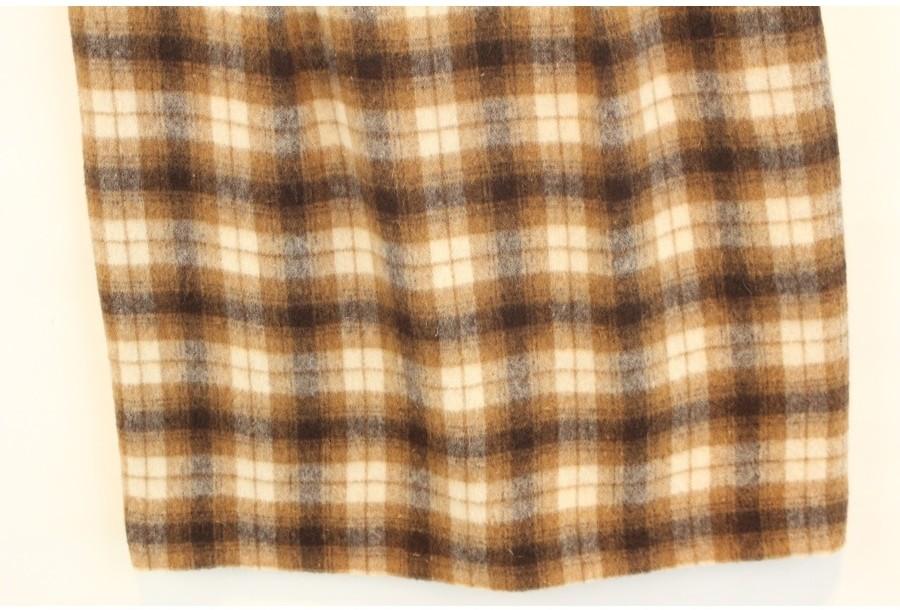 (90% 할인) EnterTainer wool67% check sleeveless onep 8