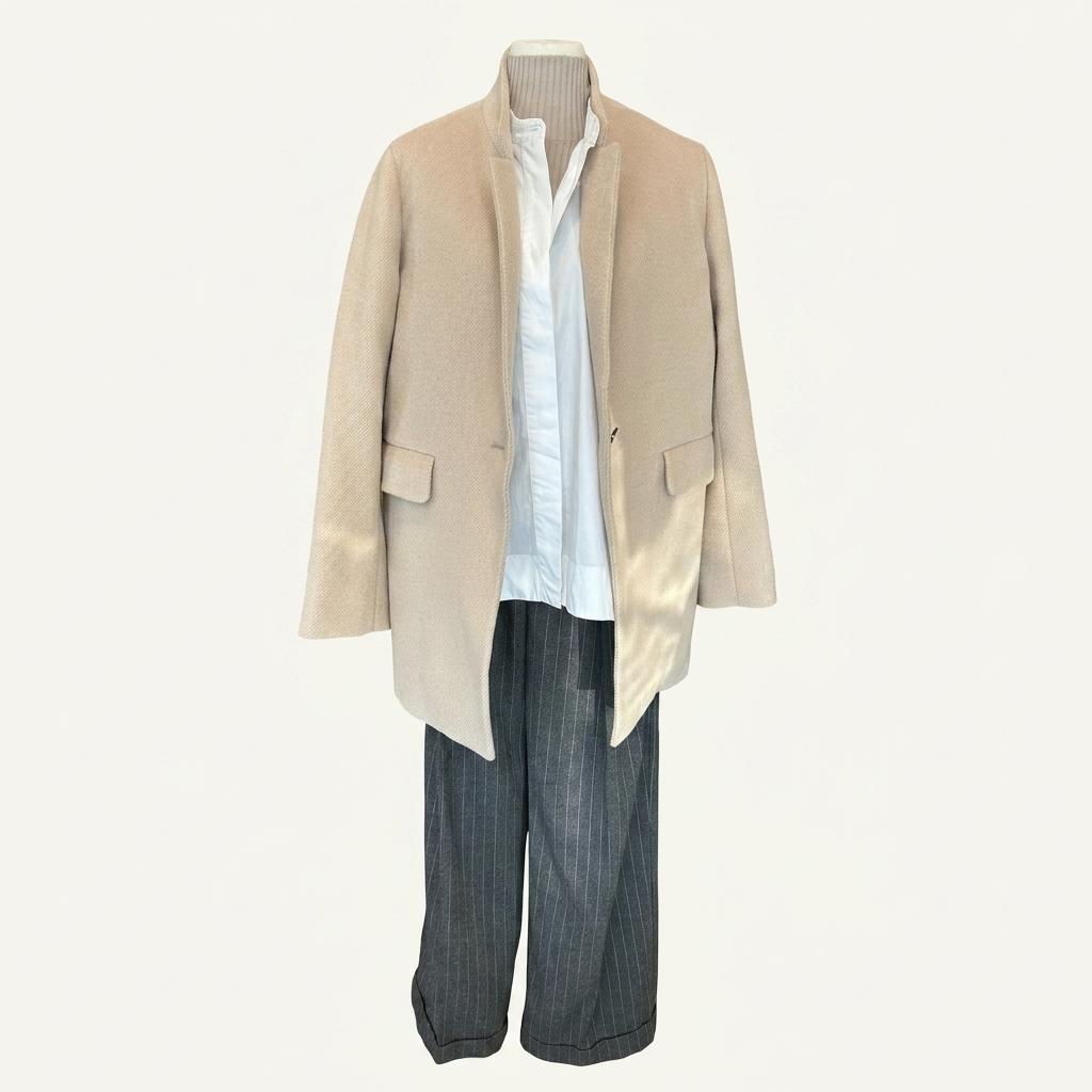 (90% 할인) TYCHEZ VINTAGE wool58% angora5% beige col 1