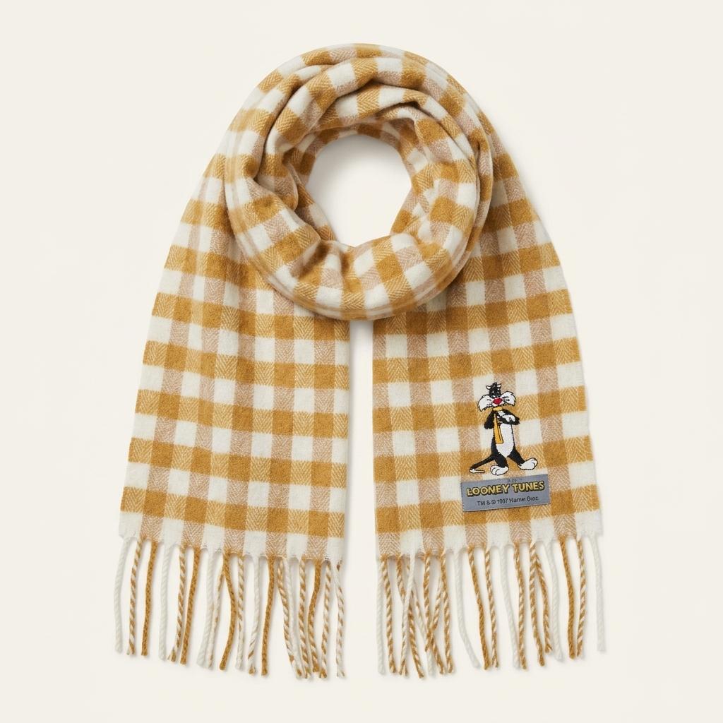 LOONEY TUNES check pattern muffler 1
