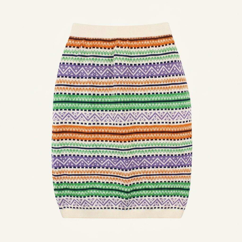 (90% 할인) DADADO pattern knit skirt 1