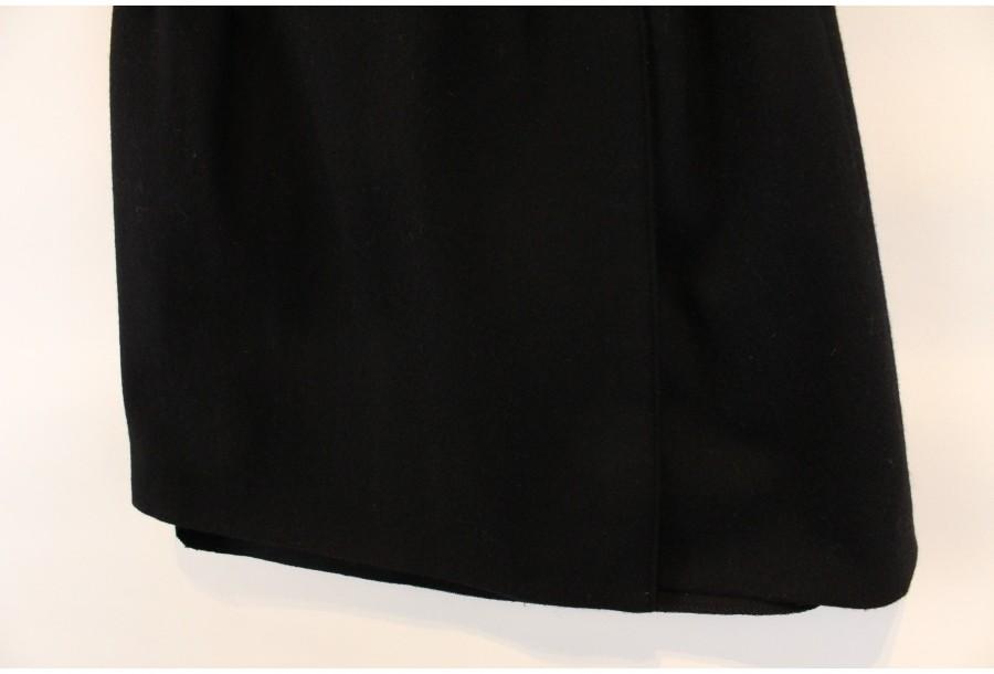 (90% 할인) TYCHEZ VINTAGE wool90% black wrap skirt 8