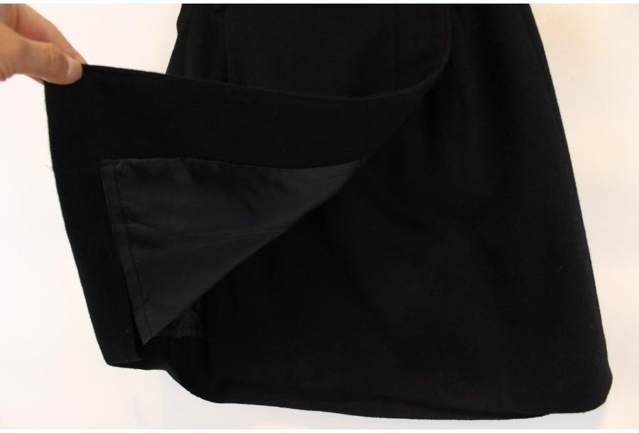 (90% 할인) TYCHEZ VINTAGE wool90% black wrap skirt 9