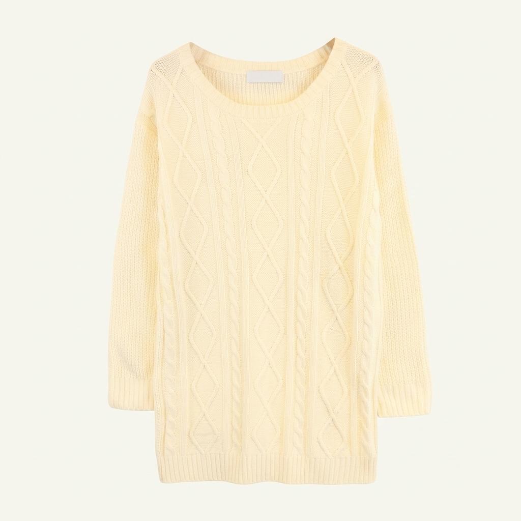 (90% 할인) CECIL McBEE basic cable knit 1