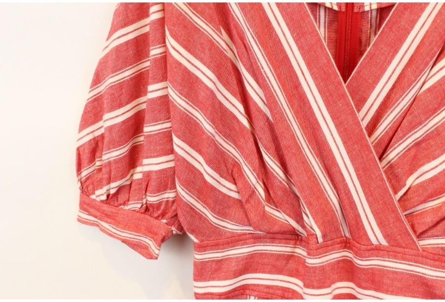 (80% 할인) FRAY I.D 프레이아이디 LINEN+Cotton stripe patte 5