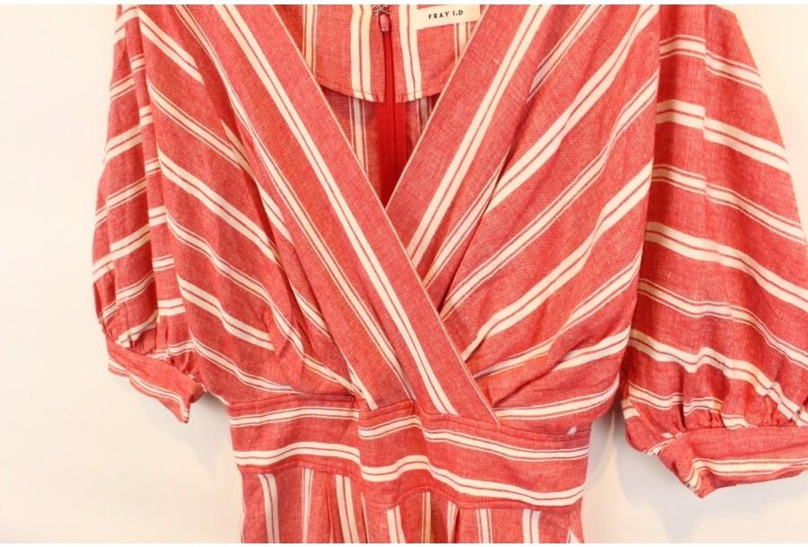 (80% 할인) FRAY I.D 프레이아이디 LINEN+Cotton stripe patte 7