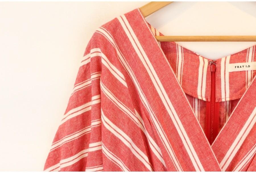 (80% 할인) FRAY I.D 프레이아이디 LINEN+Cotton stripe patte 4