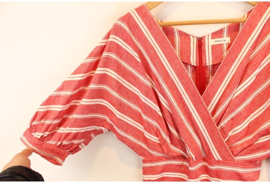 (80% 할인) FRAY I.D 프레이아이디 LINEN+Cotton stripe patte 10