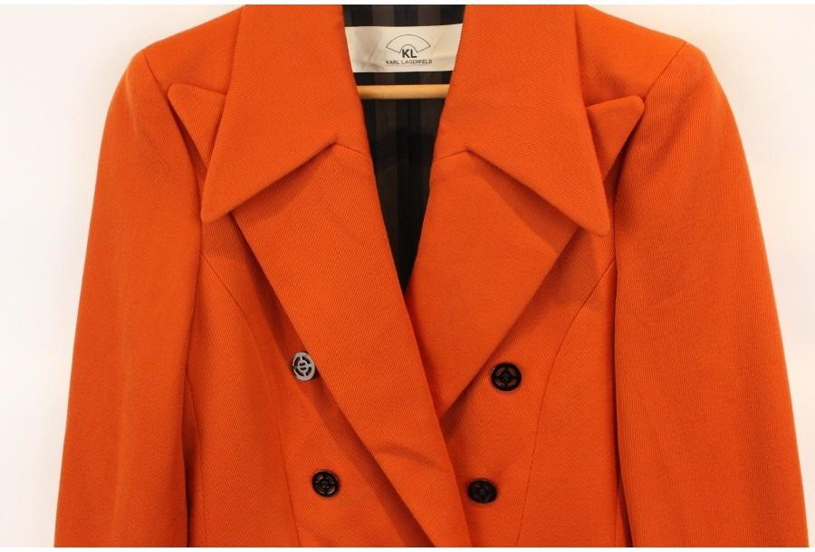 (80% 할인) KARL LAGERFELD wool100% orange color doub 6