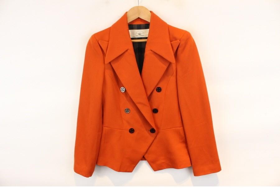 (80% 할인) KARL LAGERFELD wool100% orange color doub 2