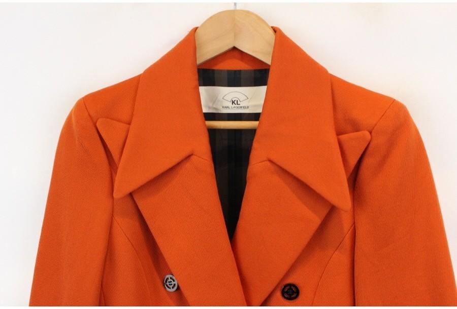 (80% 할인) KARL LAGERFELD wool100% orange color doub 5